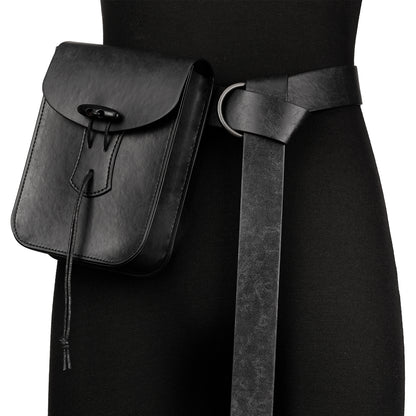 Medieval Faux Leather Belt Bag