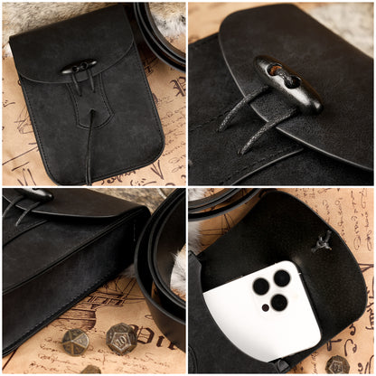 Medieval Faux Leather Belt Bag