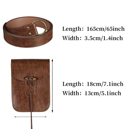 Medieval Faux Leather Belt Bag