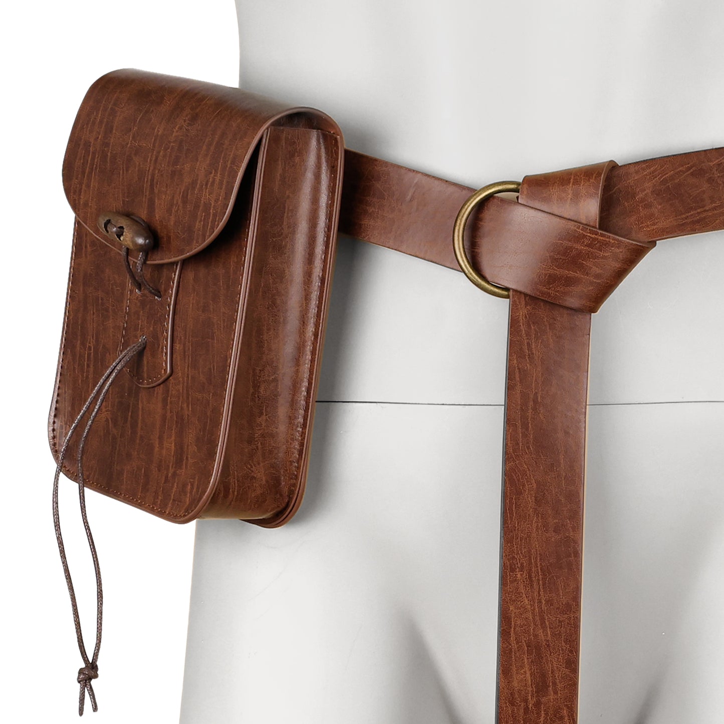 Medieval Faux Leather Belt Bag