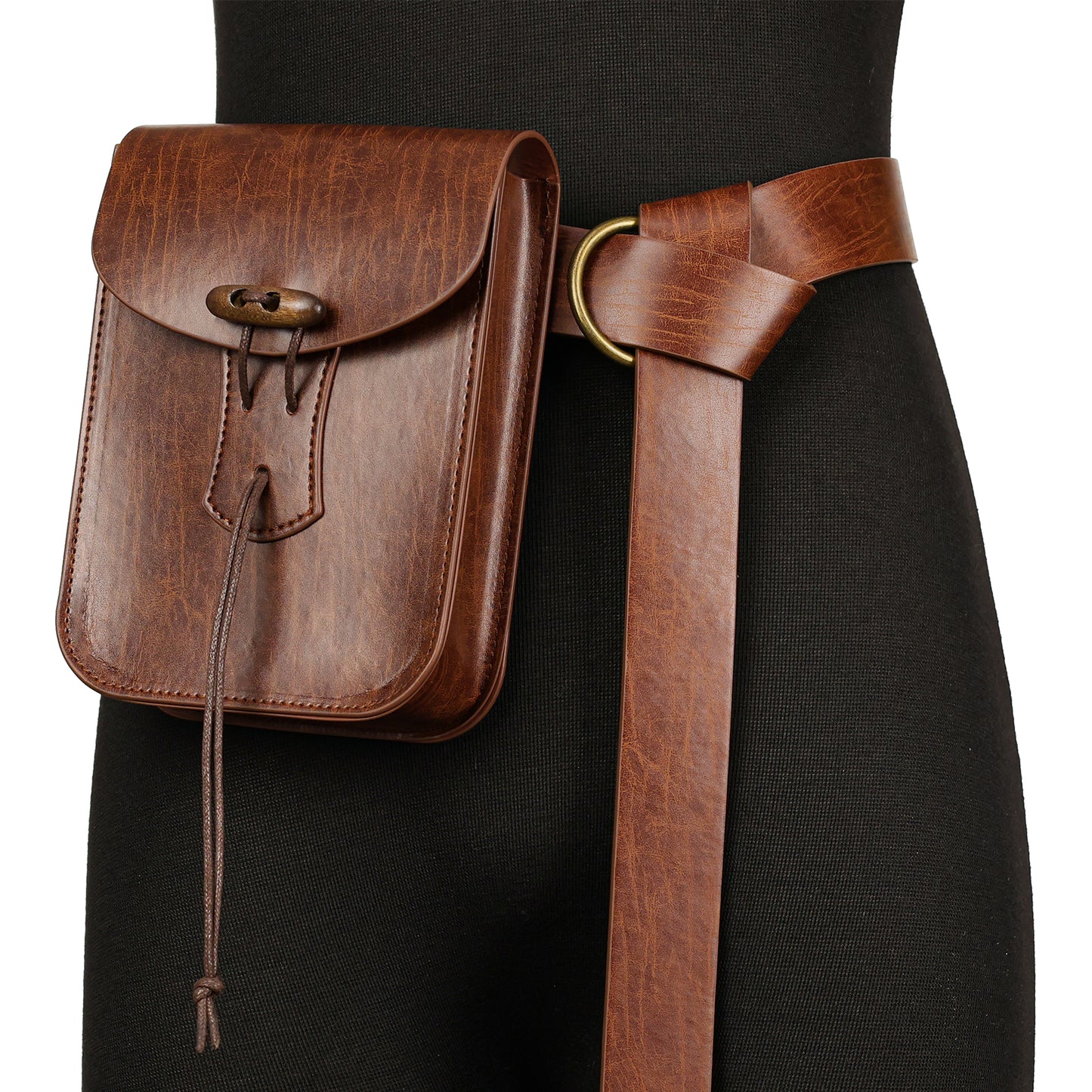 Medieval Faux Leather Belt Bag
