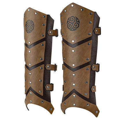 6 PCs Medieval Faux Leather Armor Set for Kids