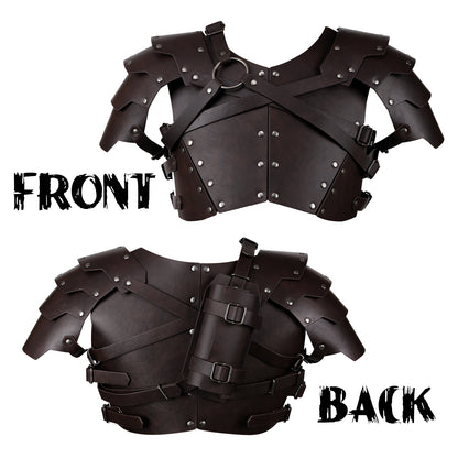 4 PCs Medieval Faux Leather Armor Set for Kids