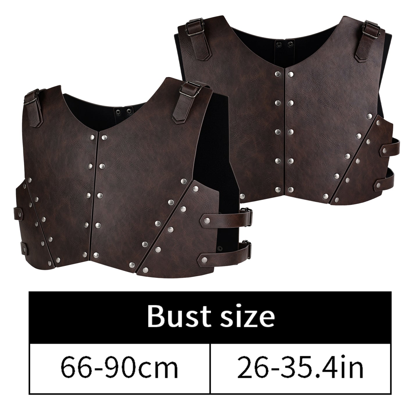 4 PCs Medieval Faux Leather Armor Set for Kids