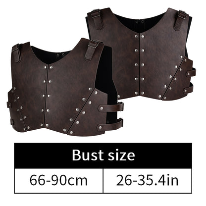 4 PCs Medieval Faux Leather Armor Set for Kids