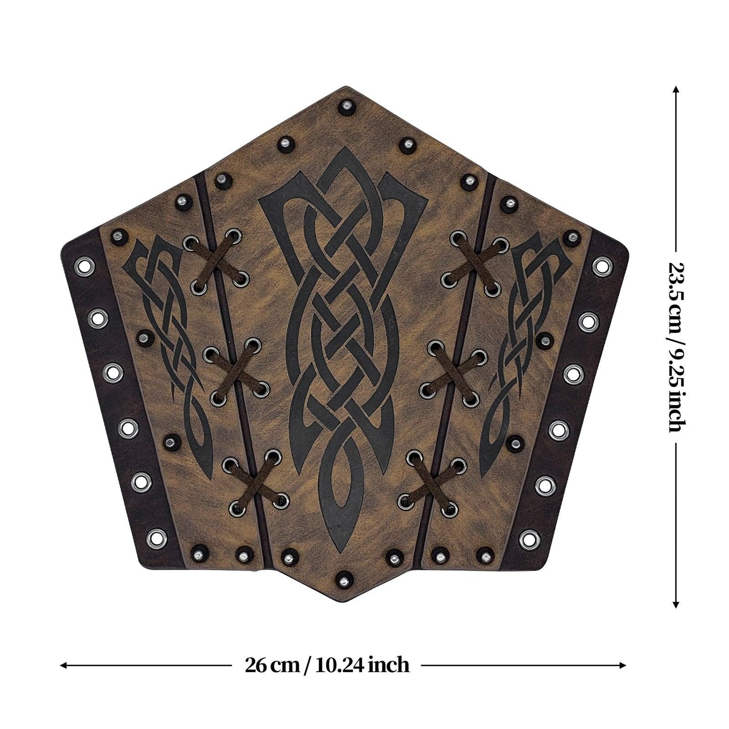 HiiFeuer Medieval Embossed Arm Bracers, Retro Faux Leather Knight Arm Gauntlets, Vintage Renaissance Arm Guards