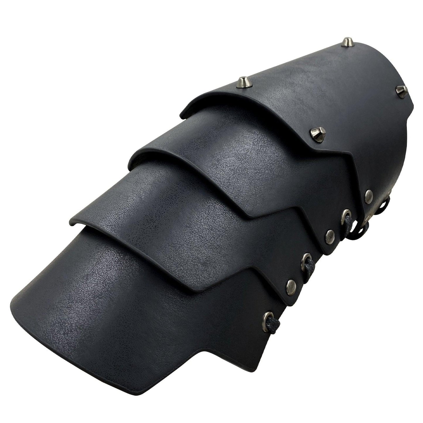 HiiFeuer Medieval Faux Leather 4 Layers Bracers Arm Armor, Middle Ages Mercenary Gauntlets, Costume Knight Archer Arm Guards