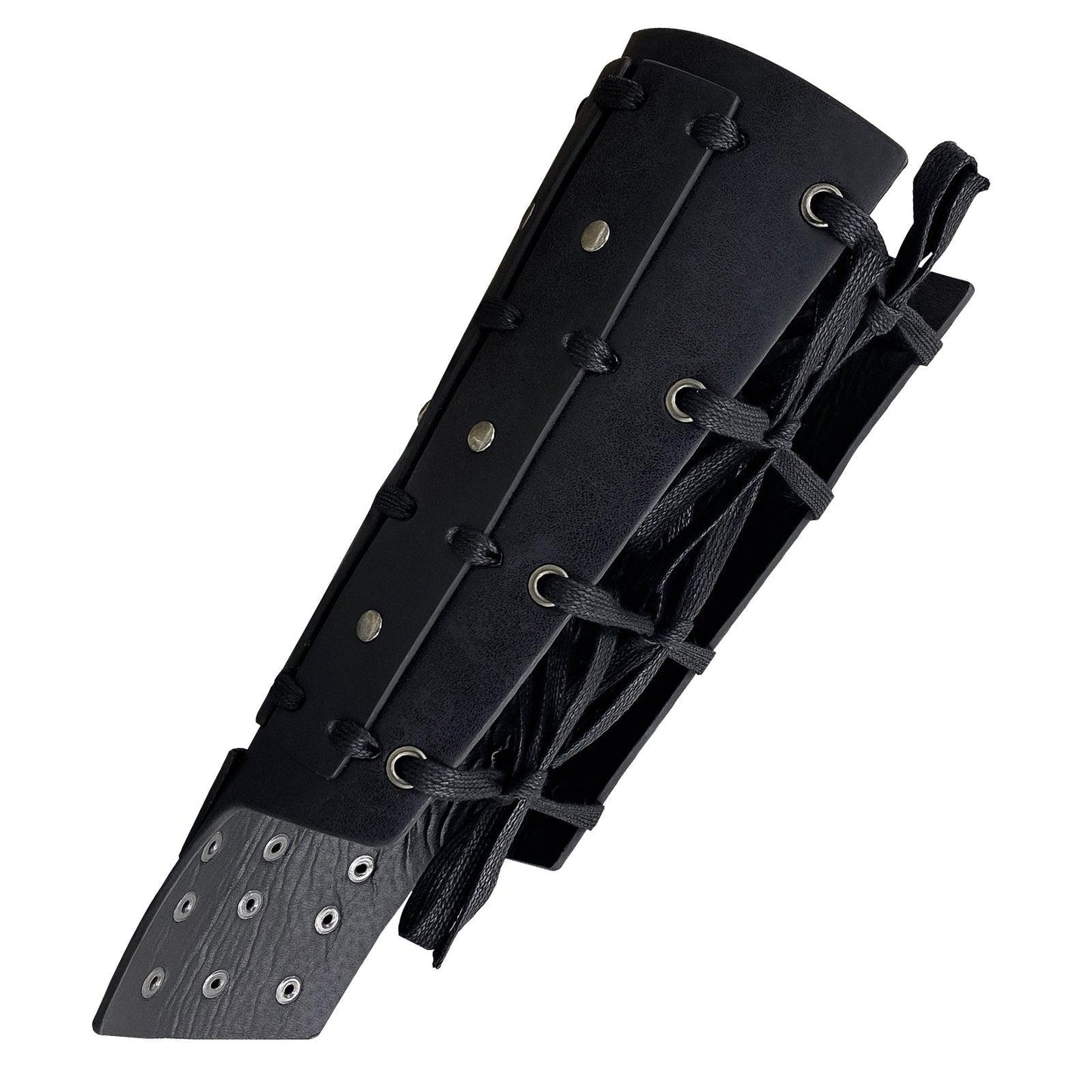 HiiFeuer Medieval Studded Faux Leather Bracers, Vintage Mercenary Arm Guards, Knight Archer Gauntlets for Ren Faire