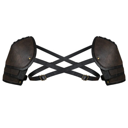 Vintage Mercenary Knight Double Pauldron