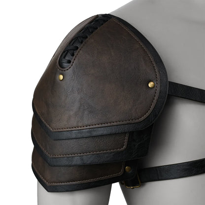 Vintage Mercenary Knight Double Pauldron