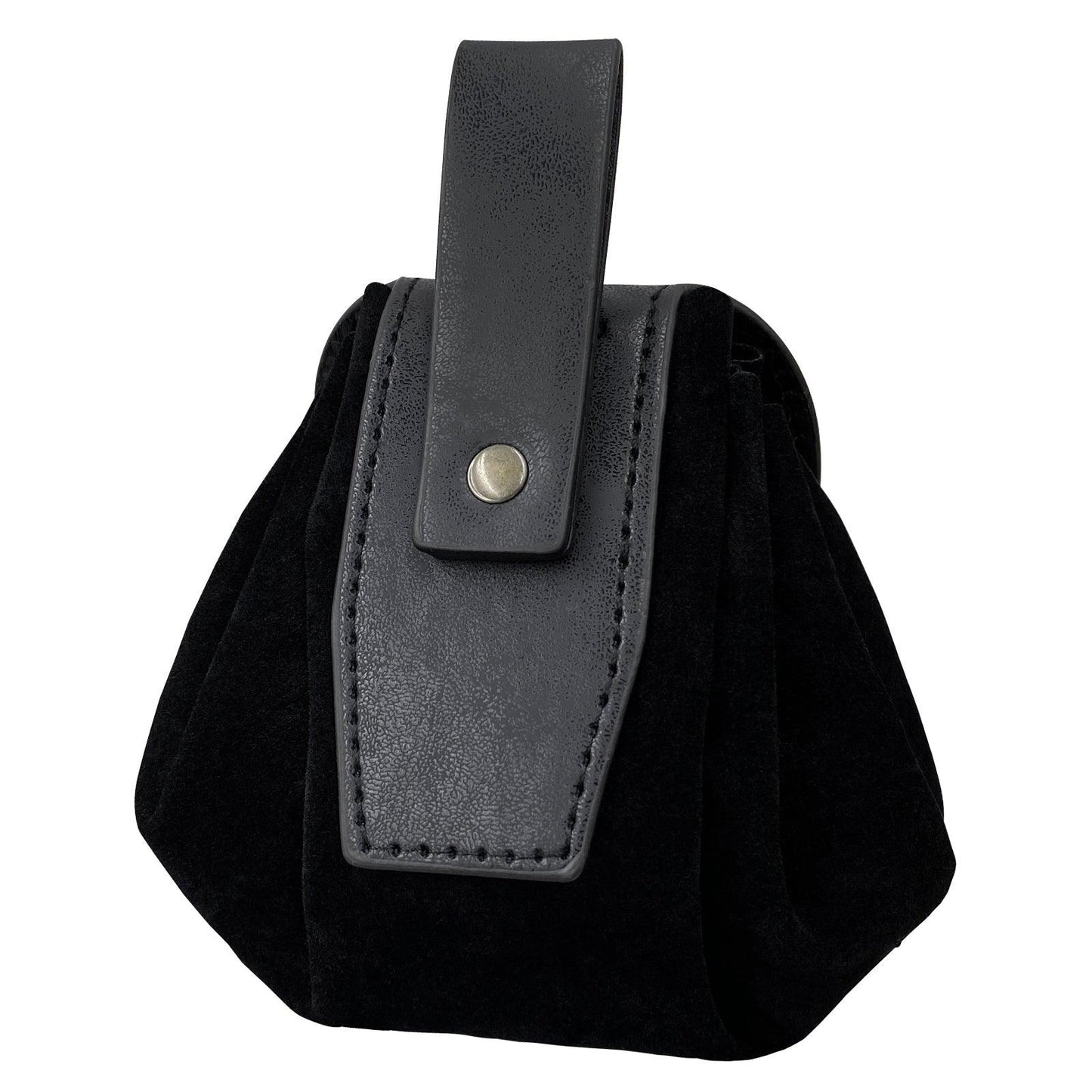 HiiFeuer Medieval Embossed Faux Leather Belt Pouch, Retro Renaissance Portable Belt Bag Coin Purse Dice Bag for LARP Ren Faire