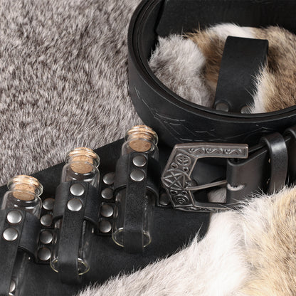 Fantasy Wizard Potion Bottles Belt