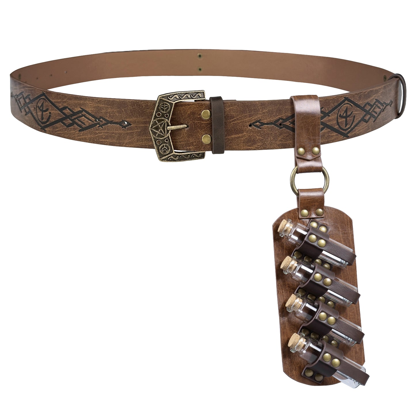 Fantasy Wizard Potion Bottles Belt