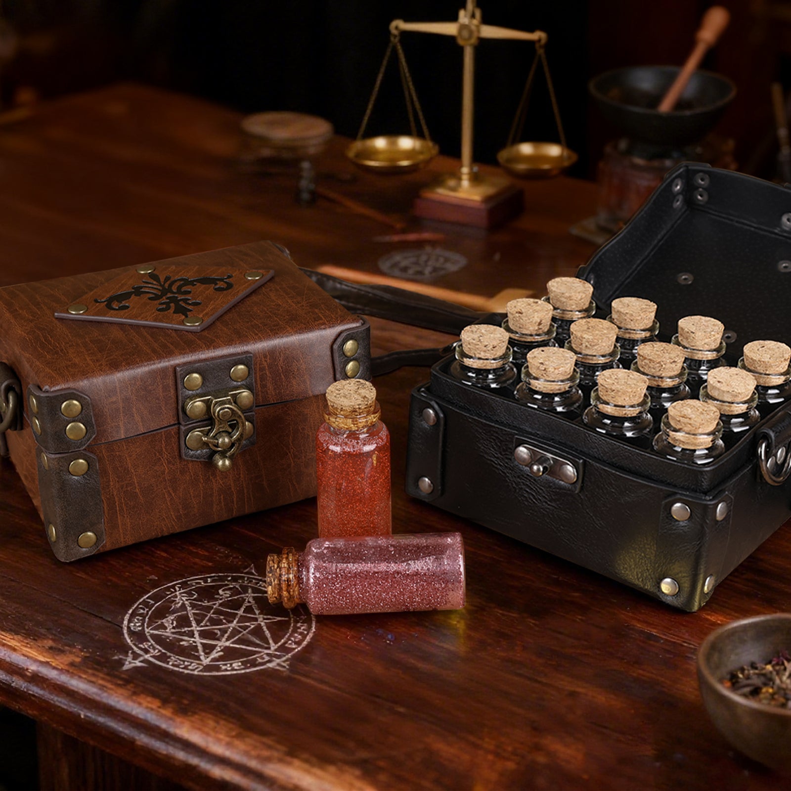 Medieval Faux Leather Alchemy Box – HiiFeuer Store