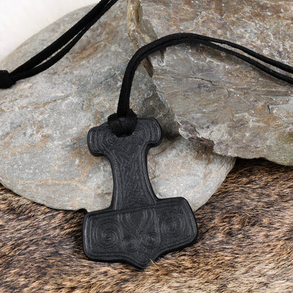 Embossed Thor's Hammer Necklace