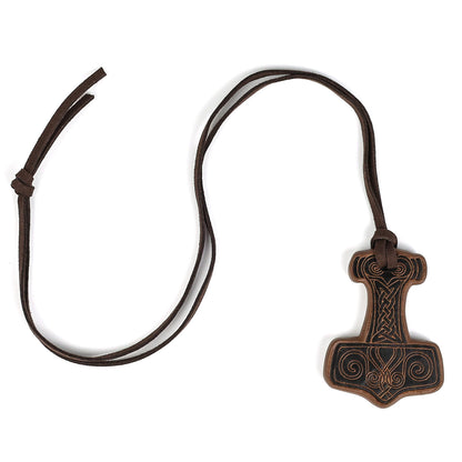 Embossed Thor's Hammer Necklace