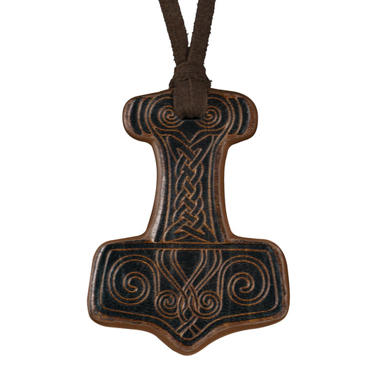 Embossed Thor's Hammer Necklace