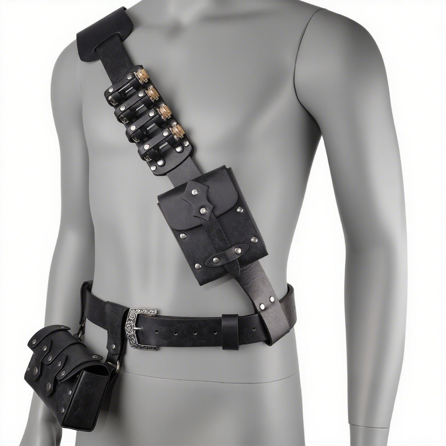 7 PCs Medieval Baldric Tactical Belt
