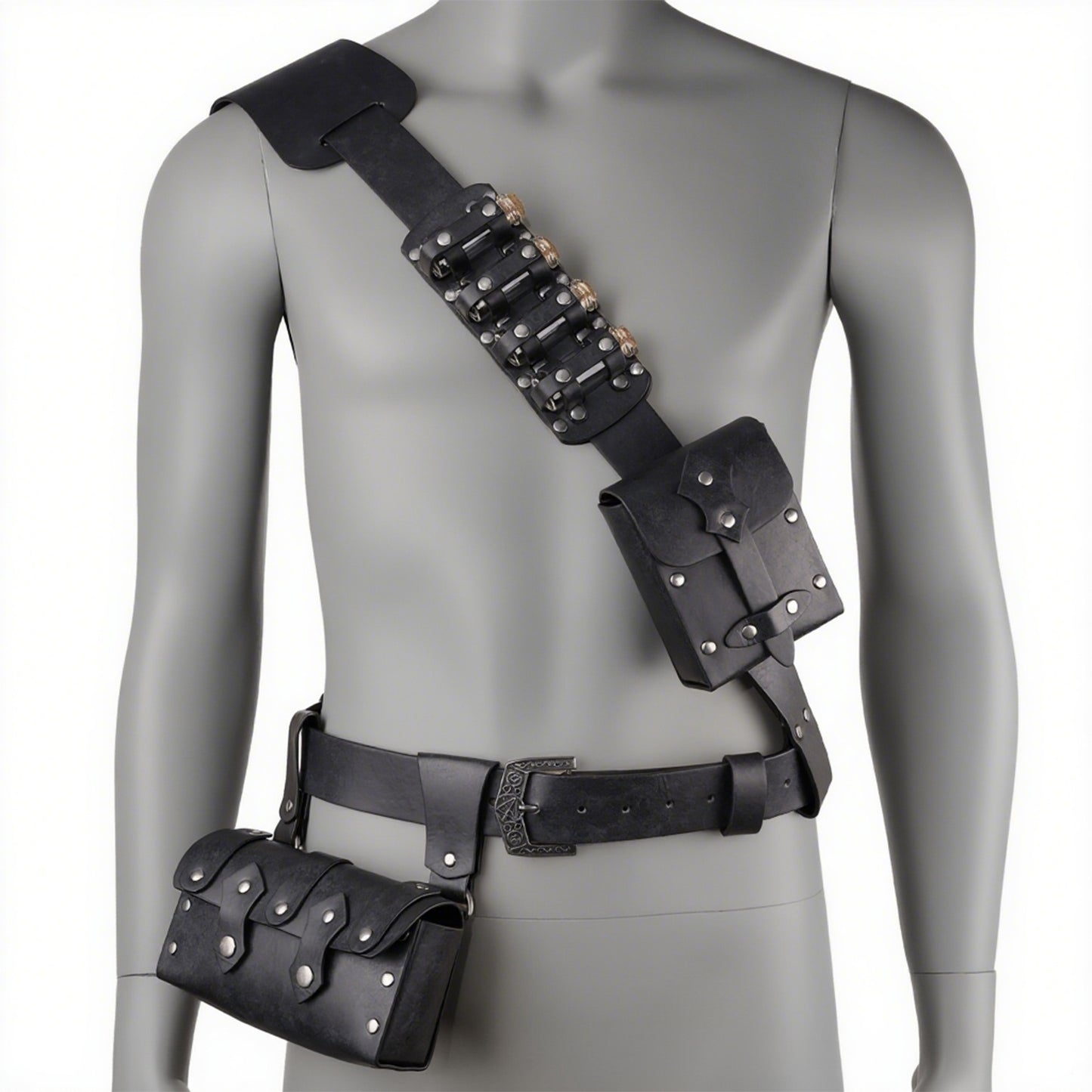 7 PCs Medieval Baldric Tactical Belt