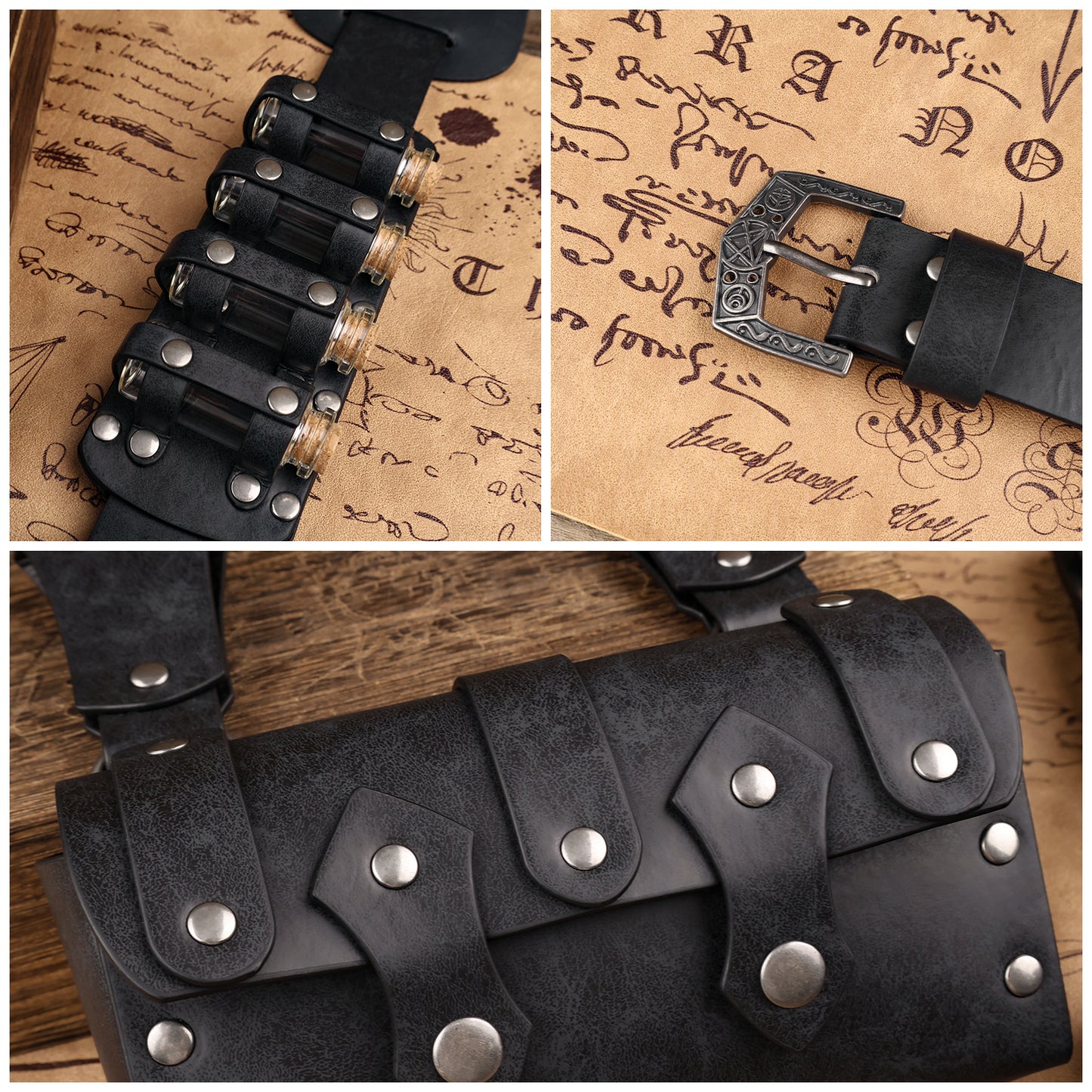 7 PCs Medieval Baldric Tactical Belt