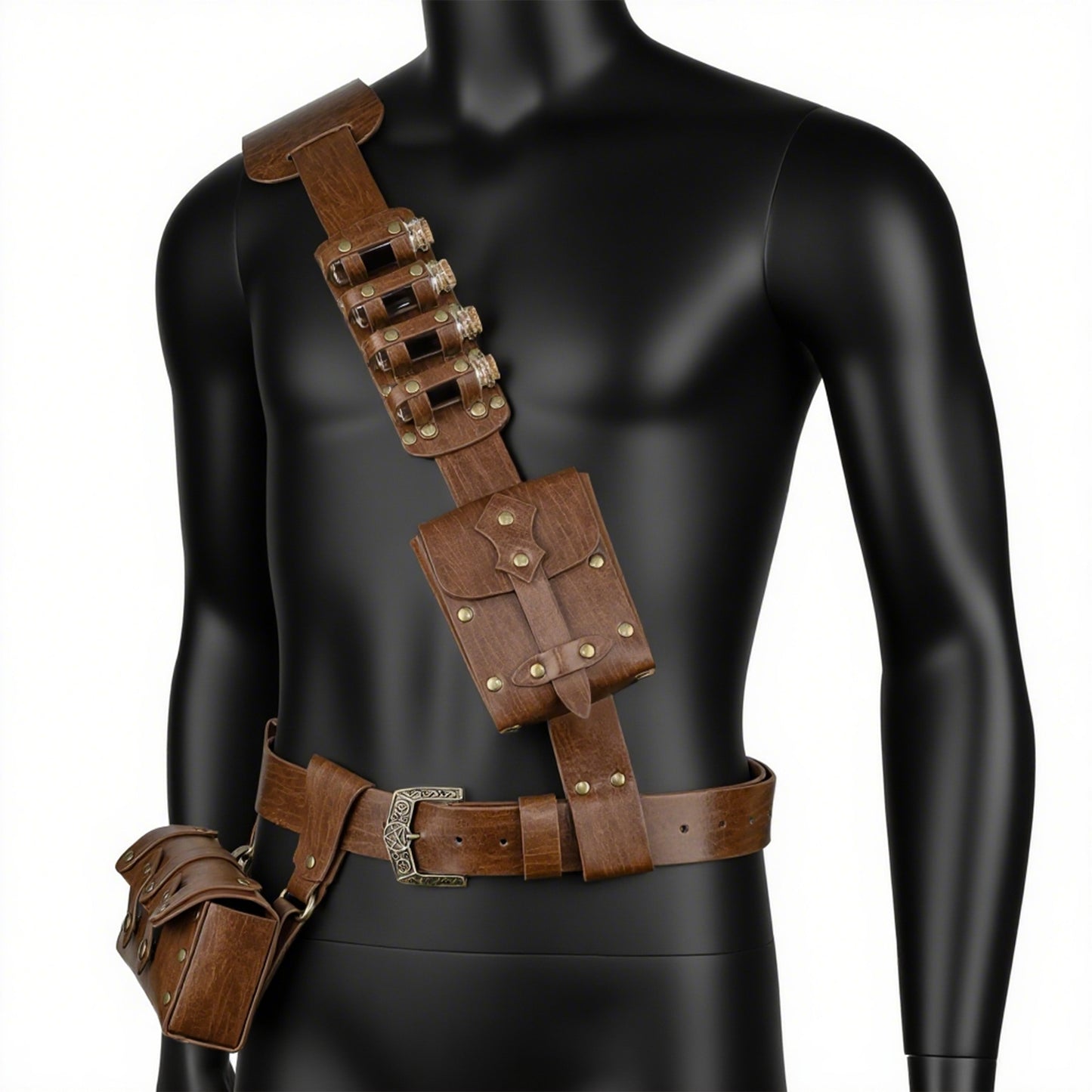 7 PCs Medieval Baldric Tactical Belt