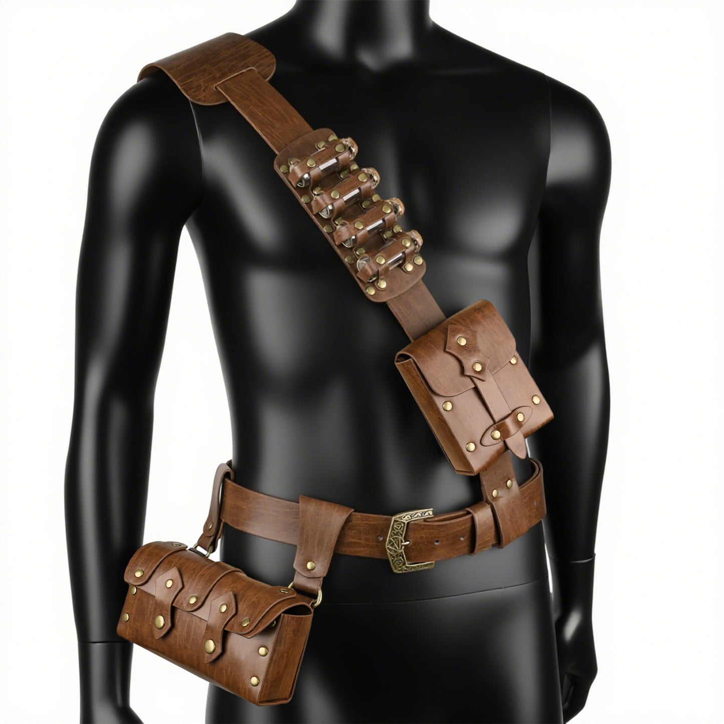 7 PCs Medieval Baldric Tactical Belt