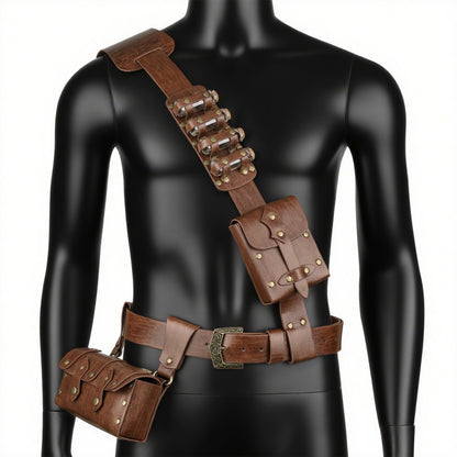 7 PCs Medieval Baldric Tactical Belt