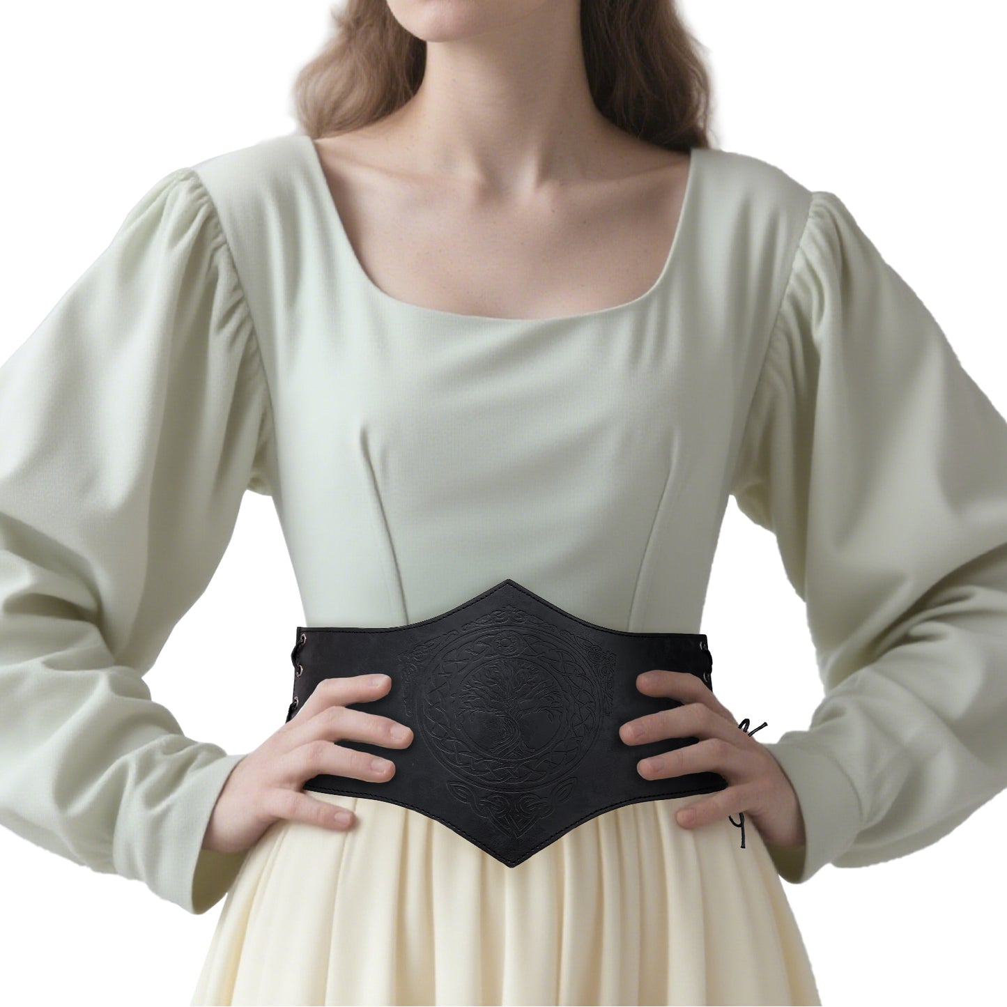 Women Faux Leather Corset Belt