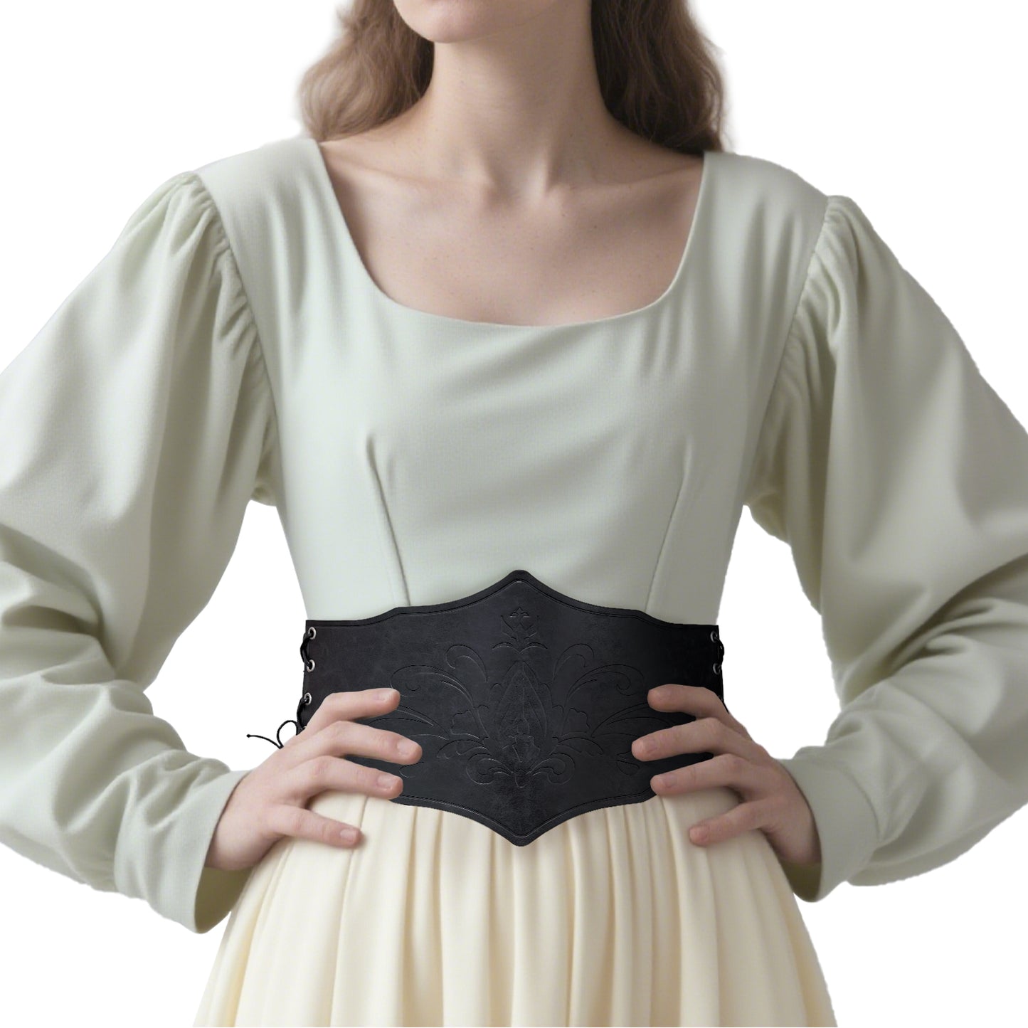 Women Faux Leather Corset Belt