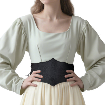 Women Faux Leather Corset Belt