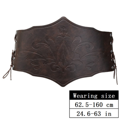 Women Faux Leather Corset Belt