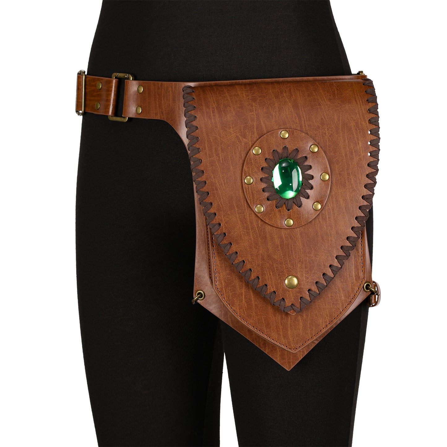 Medieval Faux Leather Thigh Bag