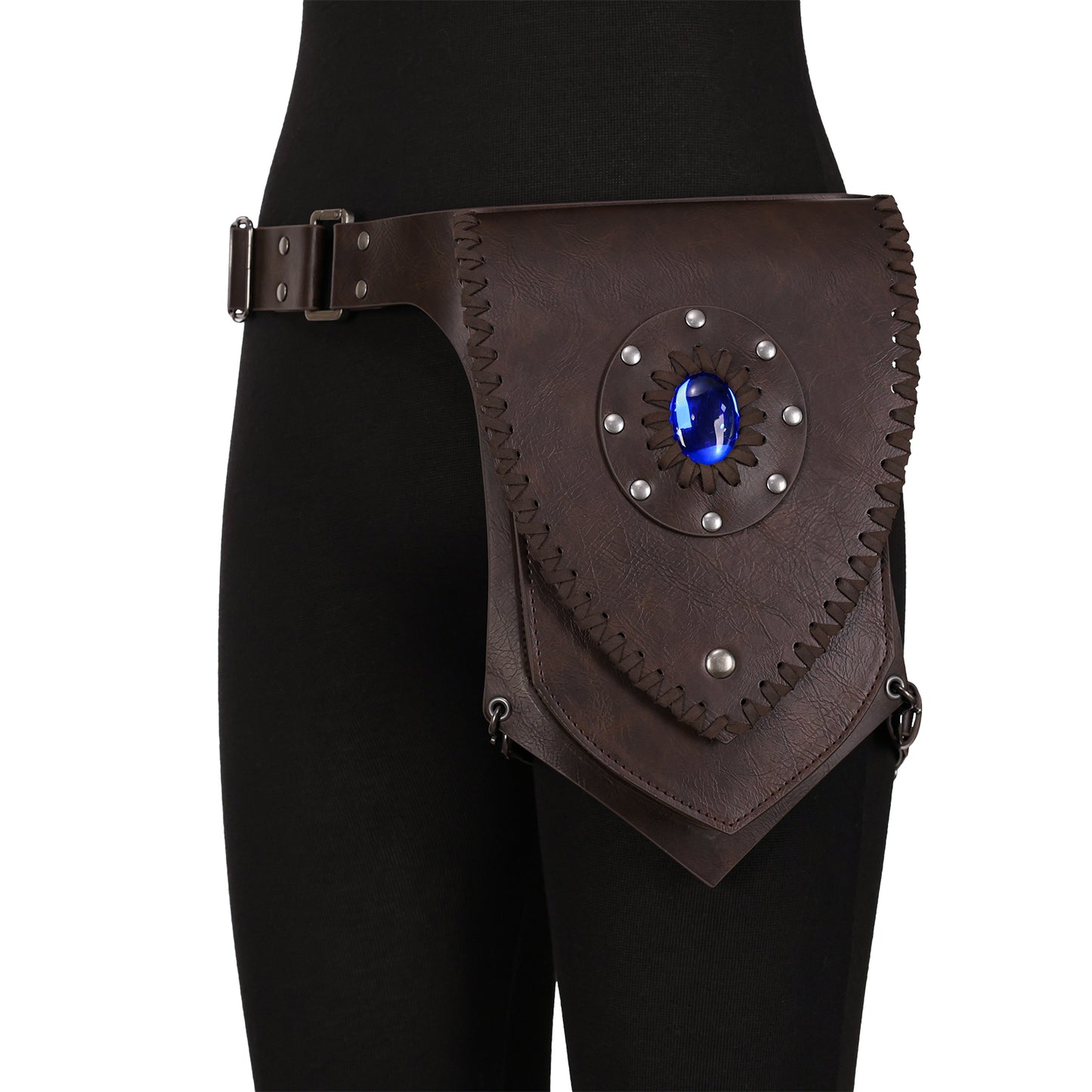 Medieval Faux Leather Thigh Bag