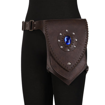 Medieval Faux Leather Thigh Bag