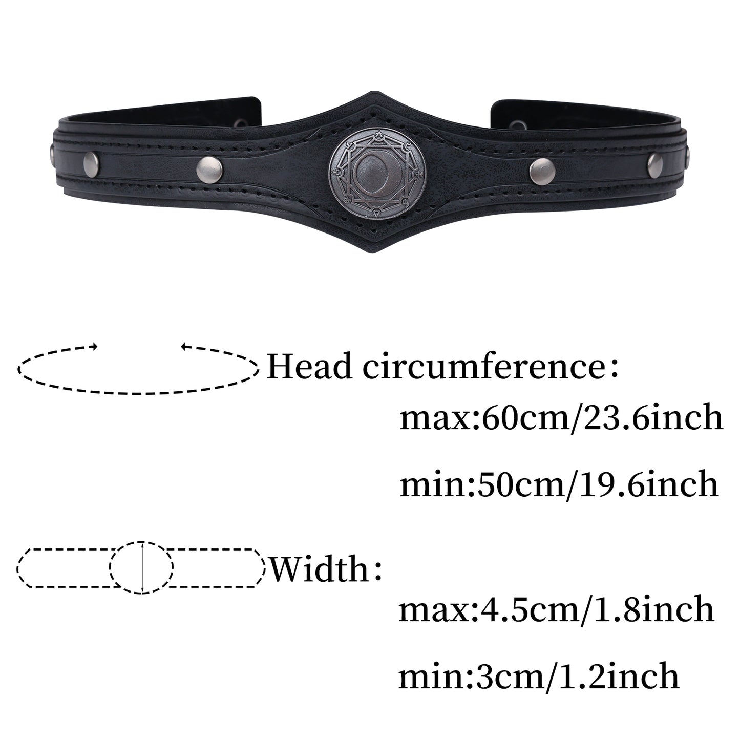 Alchemy Faux Leather Headpiece