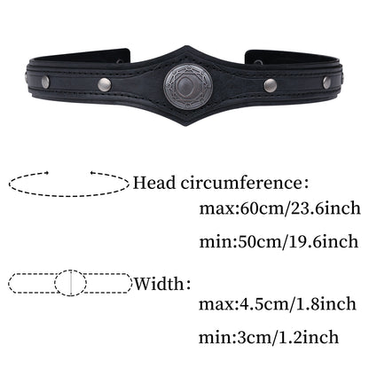 Alchemy Faux Leather Headpiece