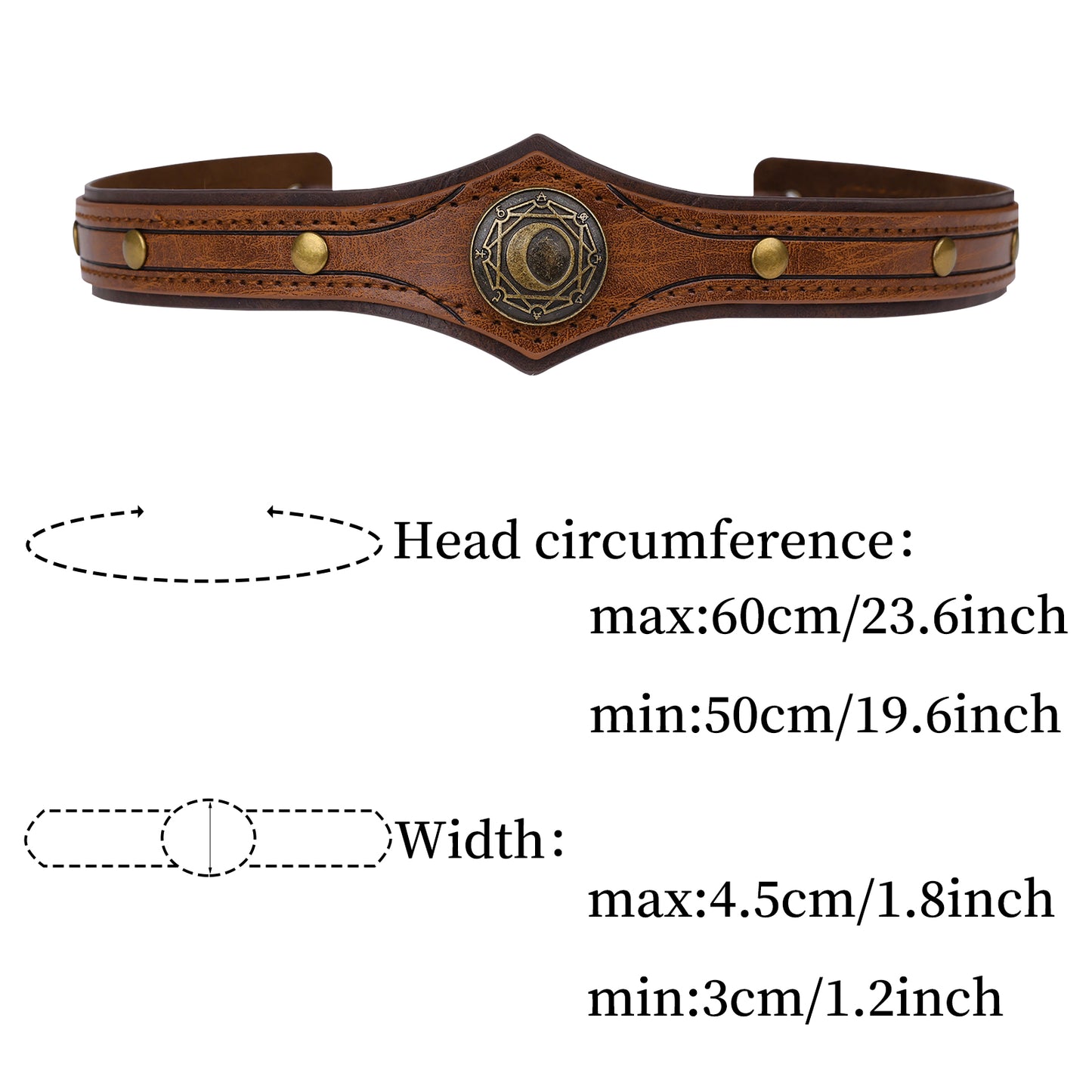 Alchemy Faux Leather Headpiece