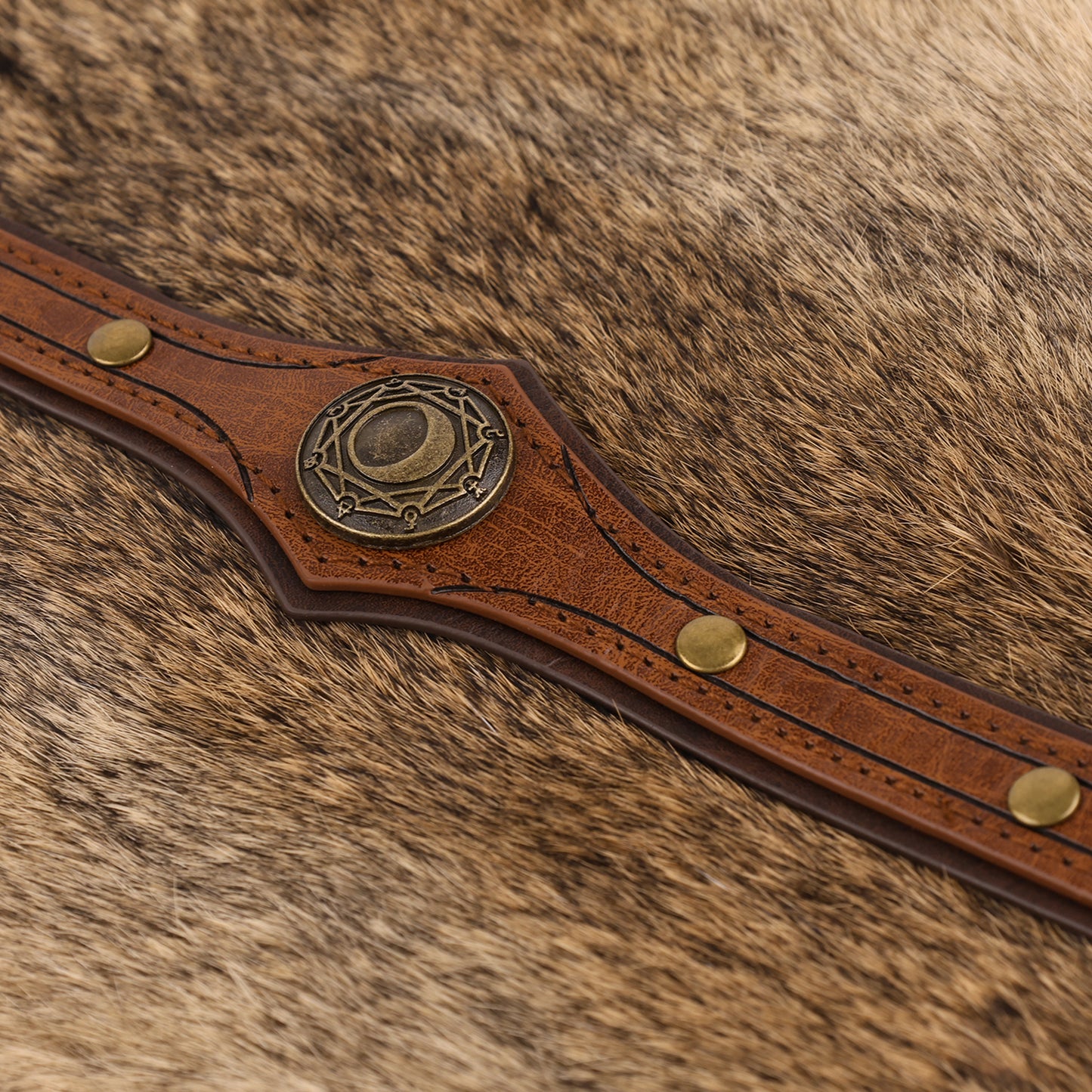 Alchemy Faux Leather Headpiece