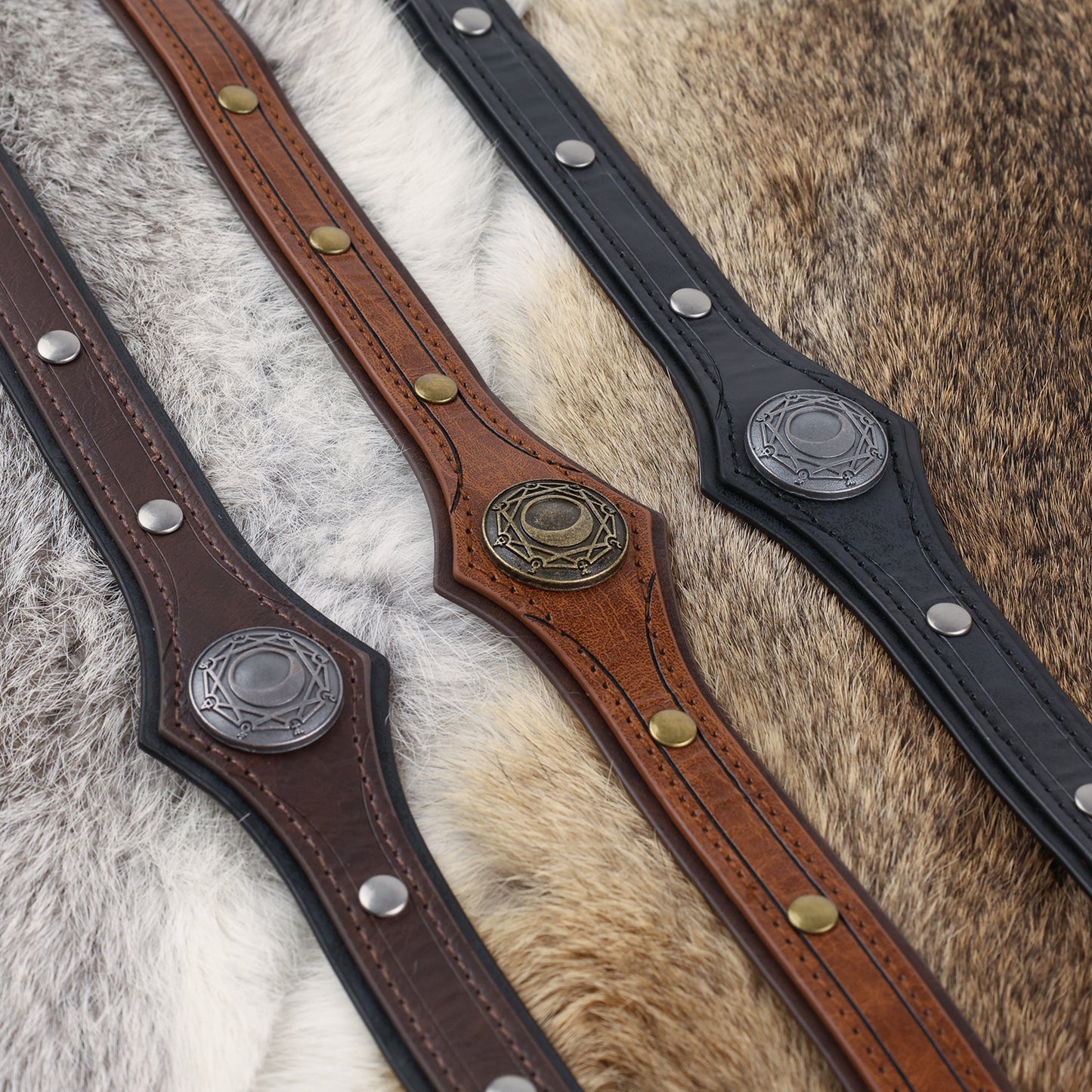 Alchemy Faux Leather Headpiece