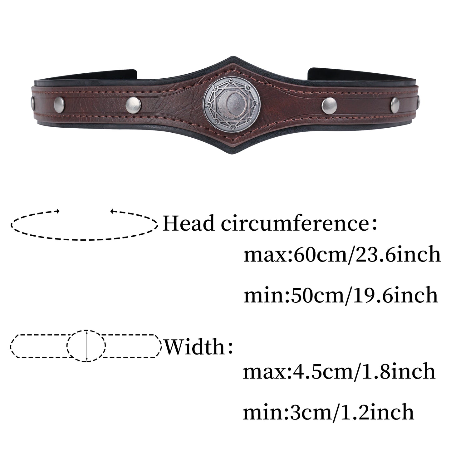 Alchemy Faux Leather Headpiece