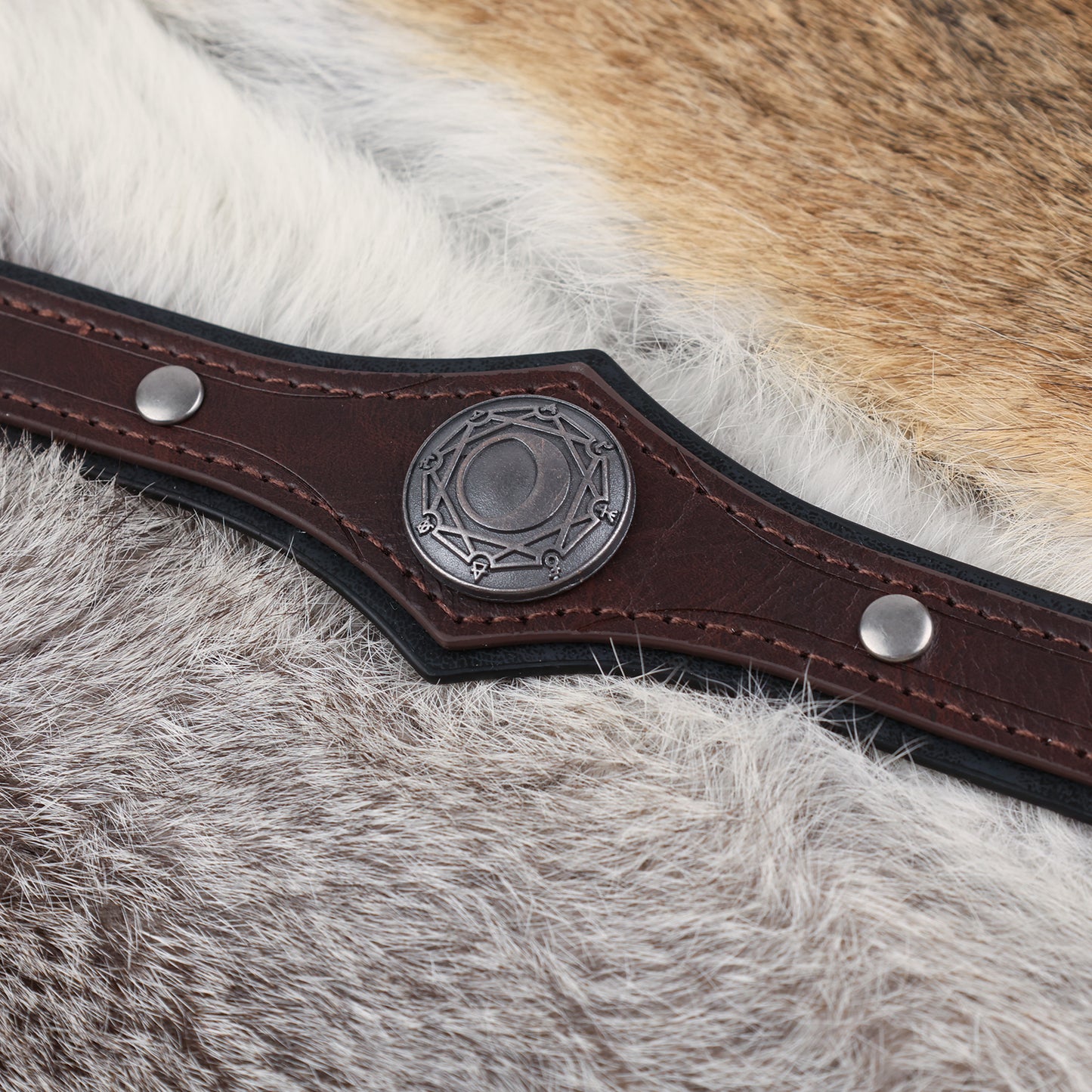 Alchemy Faux Leather Headpiece