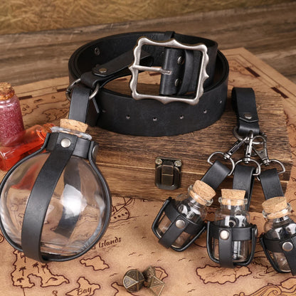 3PCs Medieval Alchemy Belt Potion Bottle