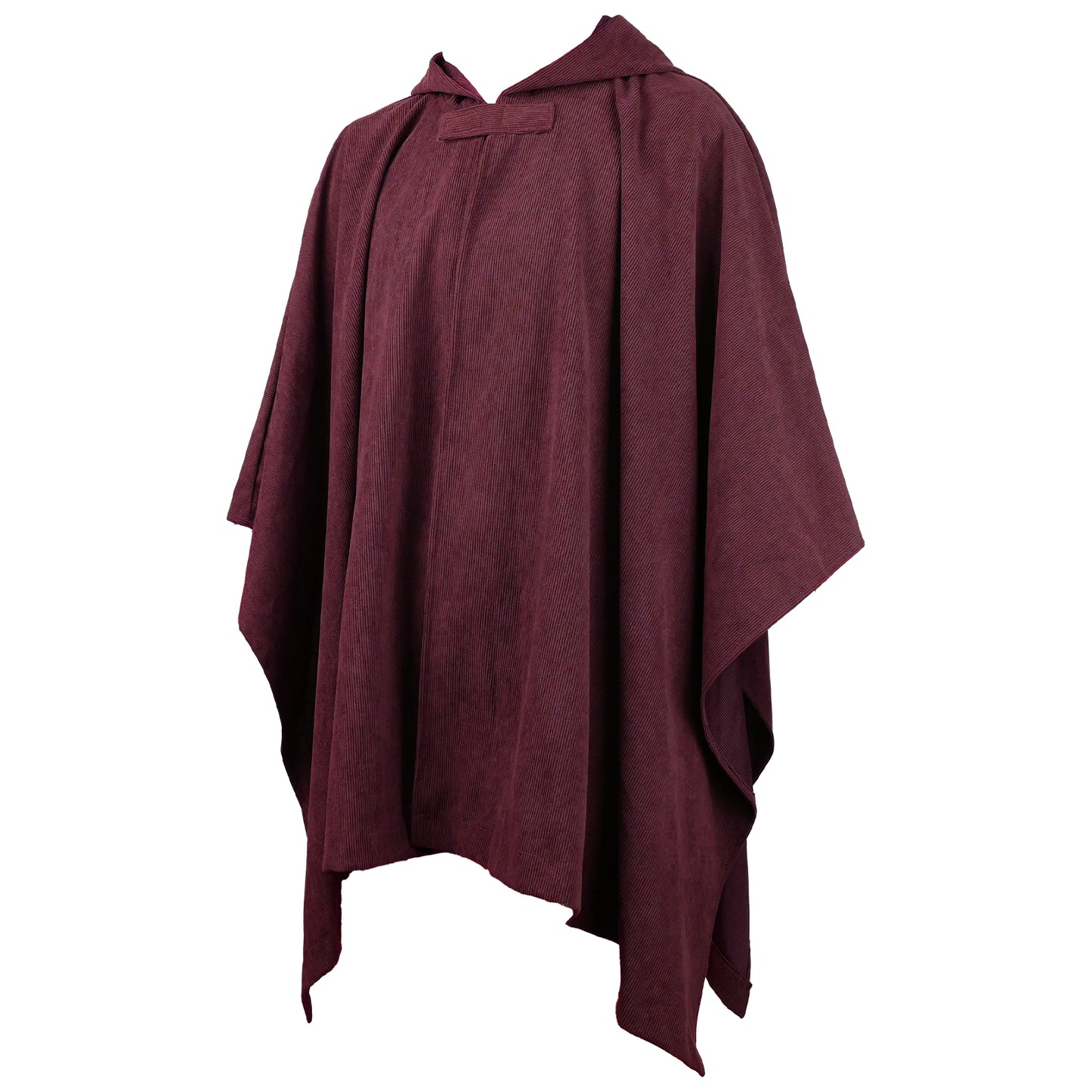 Kids Medieval Hooded Cloak with Adjustable Brooch - Corduroy Cape