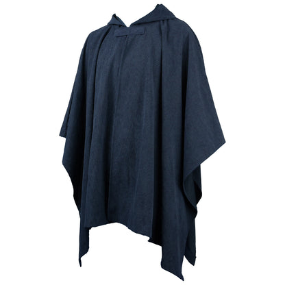 Kids Medieval Hooded Cloak with Adjustable Brooch - Corduroy Cape