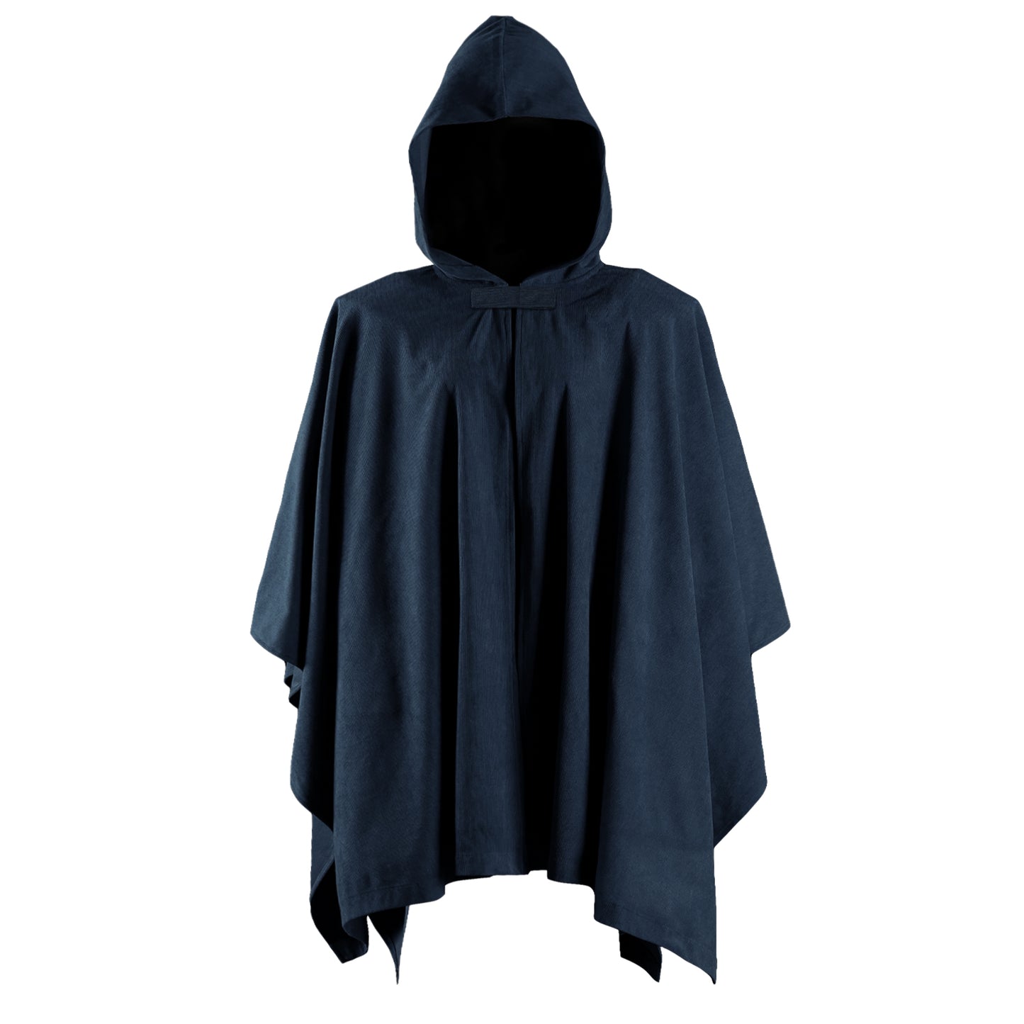 Kids Medieval Hooded Cloak with Adjustable Brooch - Corduroy Cape