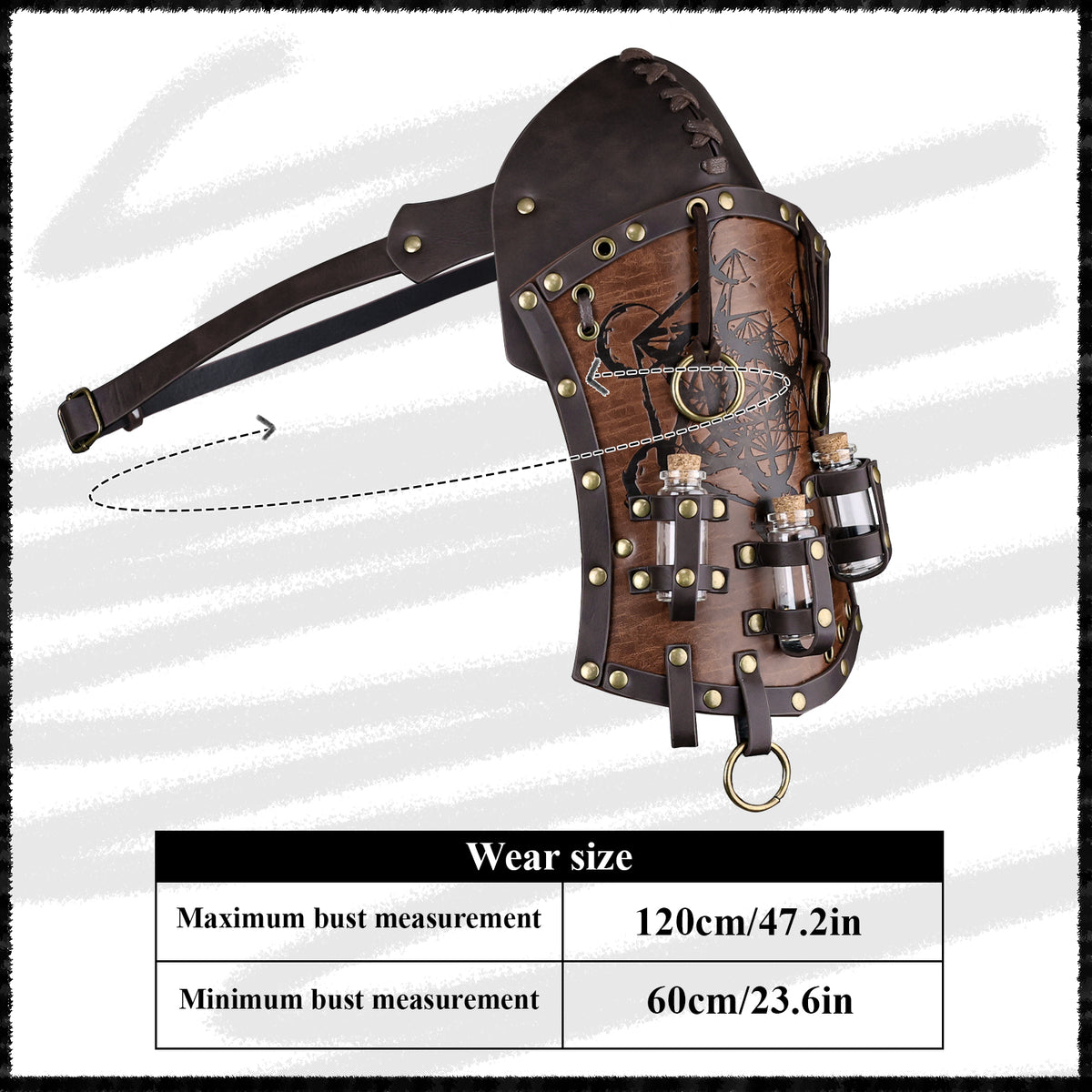HiiFeuer Kids Alchemist Waist Set, Arm Bracers & Shoulder Armor