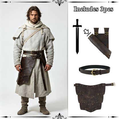 HiiFeuer Medieval Asymmetrical Thigh Armor