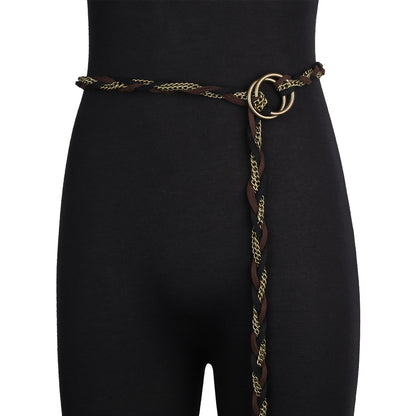 HiiFeuer Medieval Braided Chain Belt