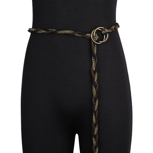 HiiFeuer Medieval Braided Chain Belt