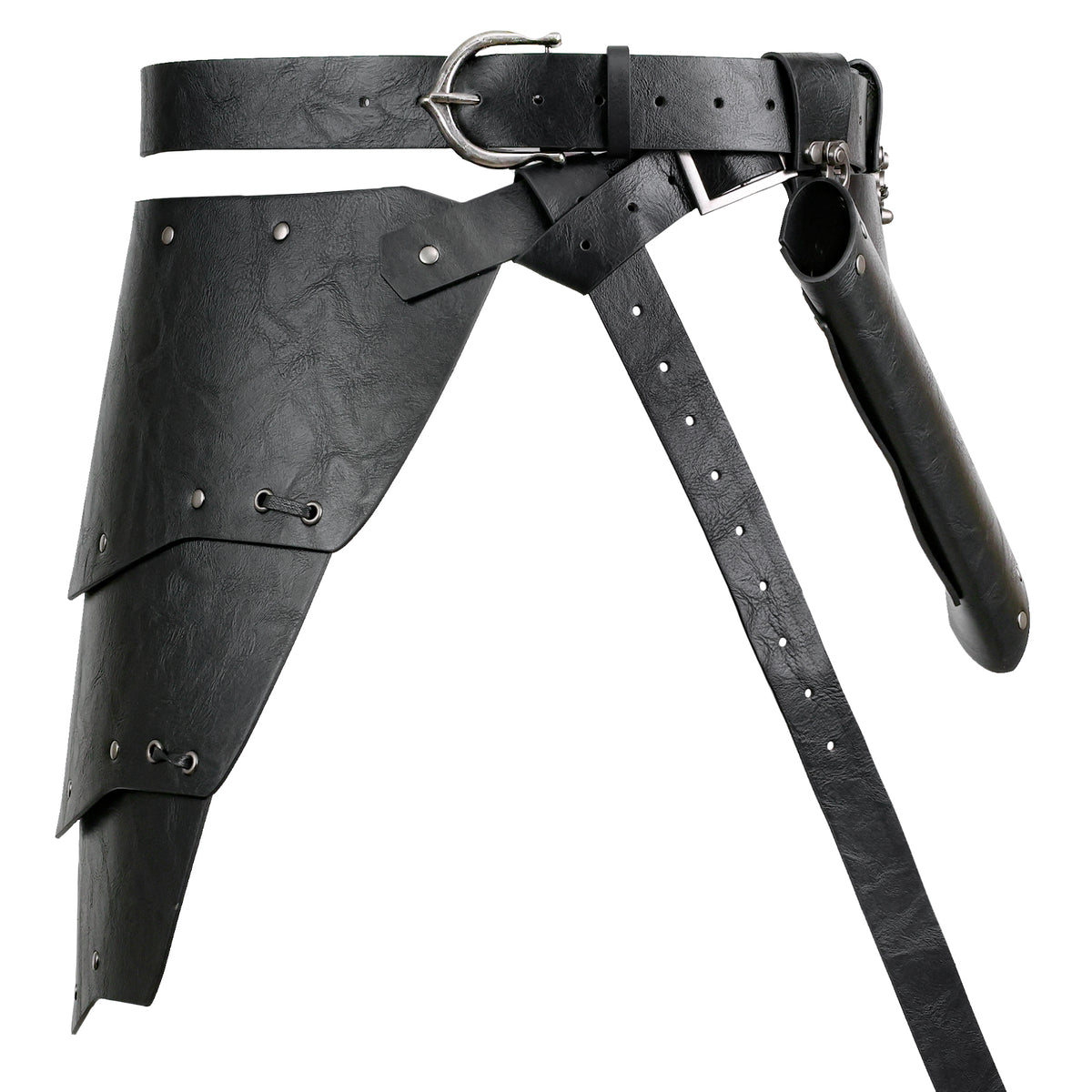HiiFeuer Medieval Asymmetrical Thigh Armor